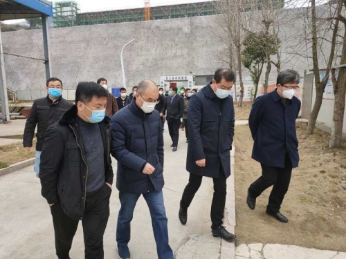 【领导关怀】发挥优势  共克时艰——市城投集团检查组一行对尊龙凯时ag集团天子岭分类减量EPC项目复工情况检查指导